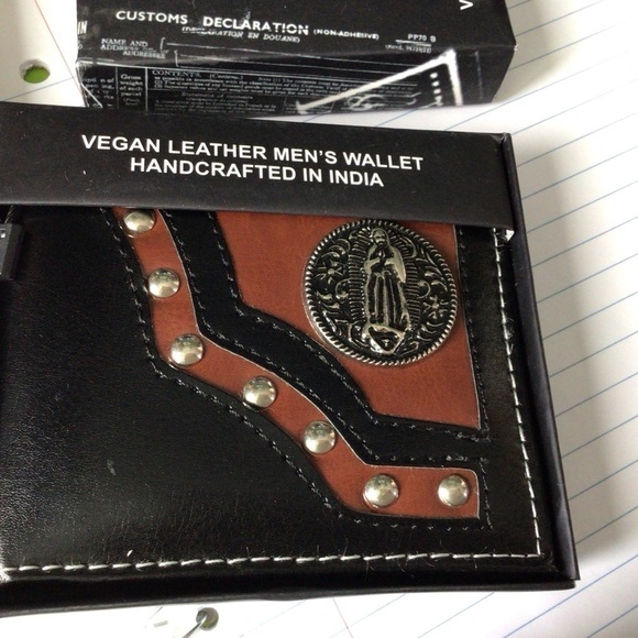 Vegan leather mens wallet - Picture 1 of 7